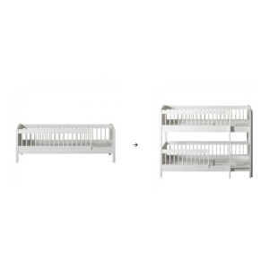 Umbauset Lille+ Juniorbett zum halbhohen Etagenbett