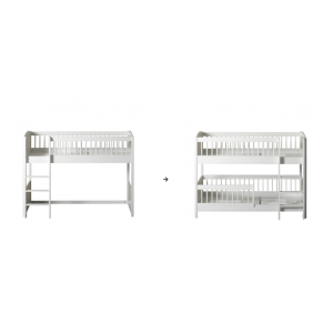 Umbauset Lillie+ halbhohes Hochbett zum halbhohen Etagenbett