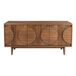 Sideboard GROOVE mit 3 Türen - walnut