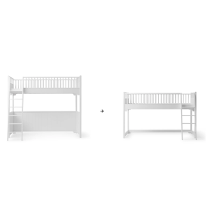 Umbauset - Classic Hochbett & Etagenbetten zum halbhohen Hochbett