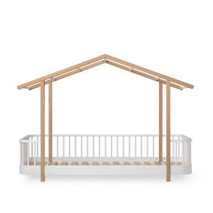 Wood Original Hausbett, weiß/eiche