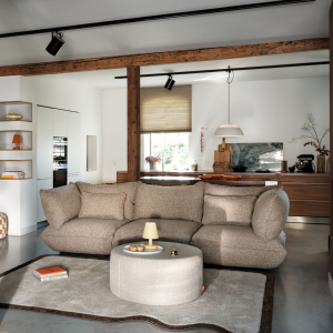 SUMO ECKSOFA - boucle light brown melange