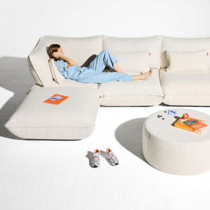 SUMO ECKSOFA - boucle creme