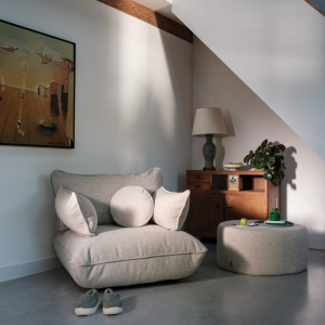 PFFFH HOCKER - boucle creme