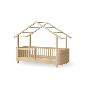 Wood Mini+ Hausbett, eiche