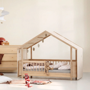 Wood Mini+ Haubett-Himmel mit Stickereien, ungefärbt