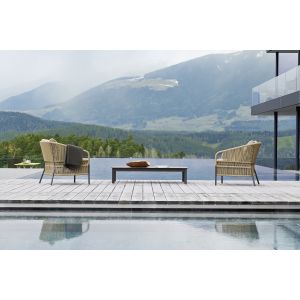 Cricket Loungesessel mit Sitz- und Rückenkissen