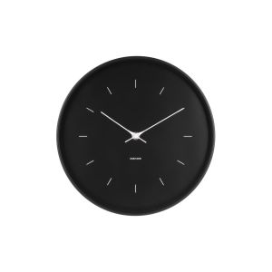 Wanduhr "Butterfly Hands" medium, schwarz