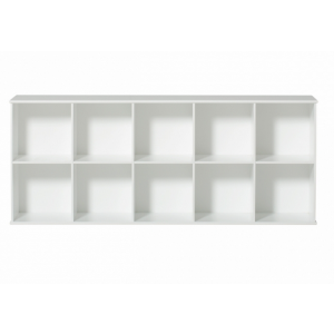 Wood Regal horizontal 5×2 zum Aufhängen (ohne Sockel & Kisten)