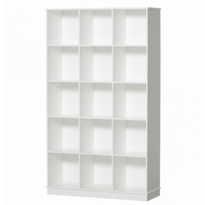 Wood Standregal 3×5 vertikal m. Sockel (ohne Kisten)