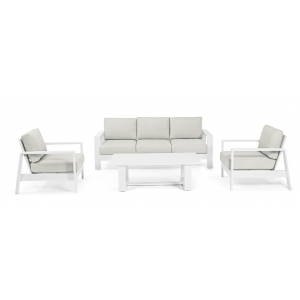 Sitzgruppe 4er Set Baltic weiss 