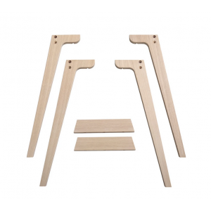 Extra Tischbeinset für Wood Schreibtisch 72,6 cm