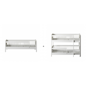 Umbauset Lille+ Juniorbett zum halbhohen Etagenbett