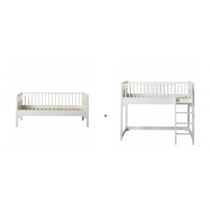 Umbauset Classic Junior Bettsofa zum Junior halbhohen Hochbett