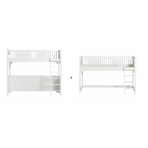 Umbauset Hoch/Etagenbett zum halbhohen Hochbett