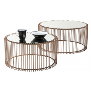Couchtisch Wire Copper (2/Set)