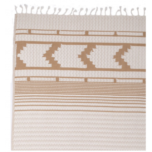 Hamamtuch Bio Aztekenmuster terracotta 