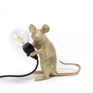 Mouse Lamp Gold Mec