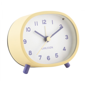 Wecker Cheeky Oval - soft yellow