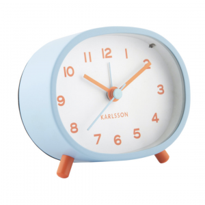 Wecker Cheeky Oval - soft blue