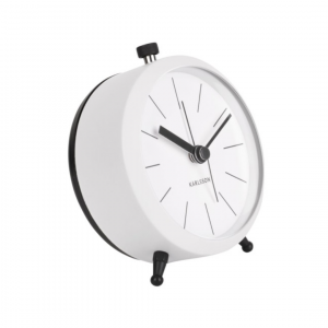Wecker Button - white