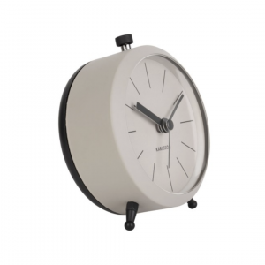 Wecker Button - warm grey