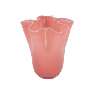 Vase Ruffles M - pink