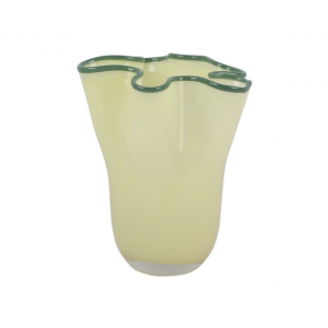 Vase Ruffles M - yellow