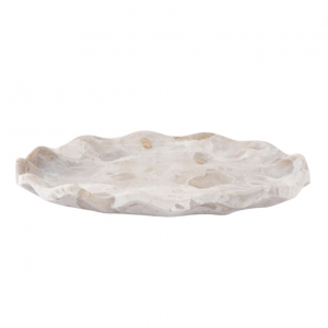 Tray Waved Oval medium - brown