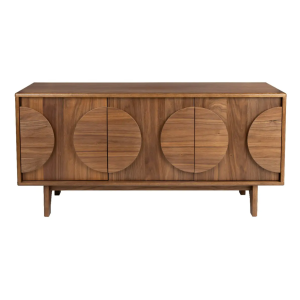 Sideboard GROOVE mit 3 Türen - walnut