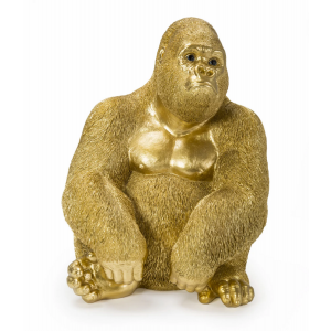 Dekofigur GORILLA GOLD - medium